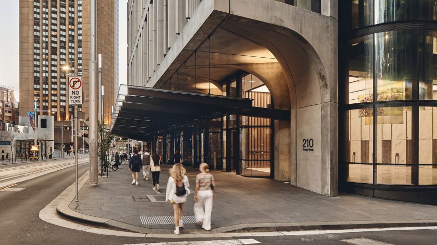 Poly Centre office skyscraper in downtown Sydney by Grimshaw