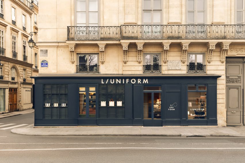 L/Uniform boutique in Paris by Halleroed