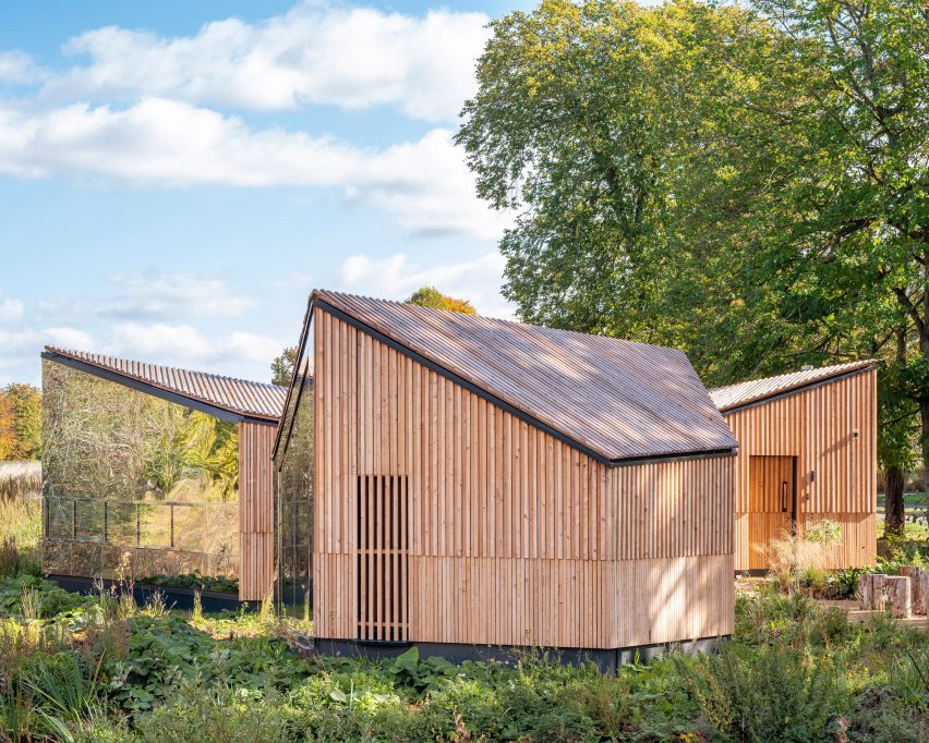 Exterior of Harwell Hide by Bell Phillips
