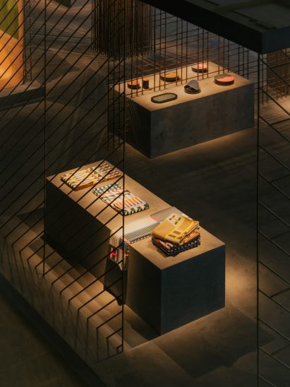 Spotlit Hermès homeware products at Milan design week