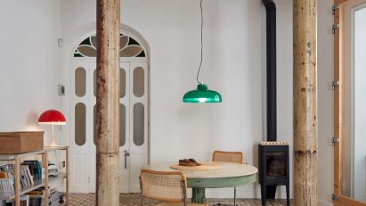 Living room of Hevresac Hotel in Menorca by Emma Martí Arquitectura
