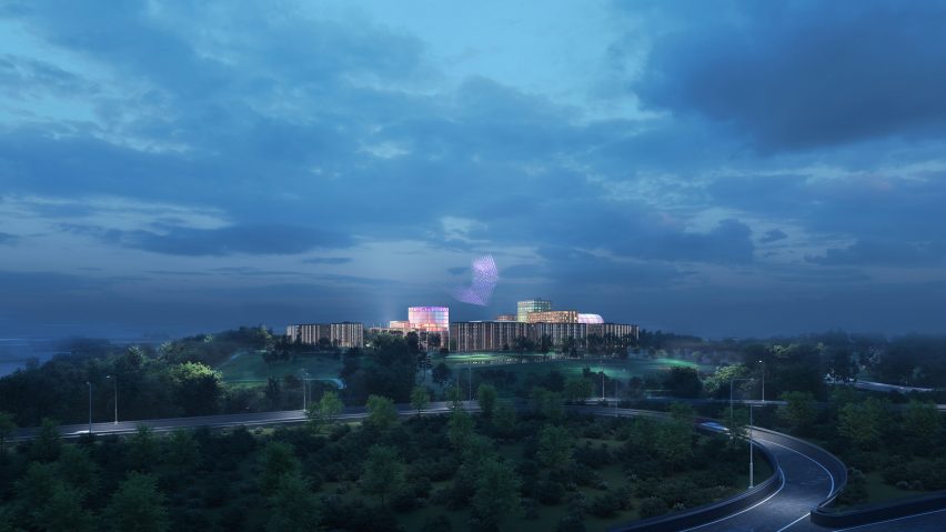 Render of Innovation Park Artificial Intelligence (Ipai) by MVRDV
