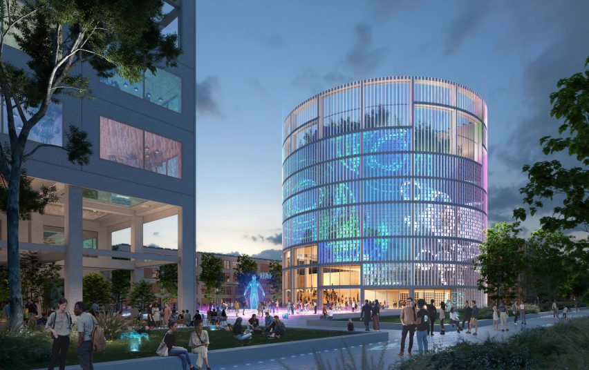Render of Innovation Park Artificial Intelligence (Ipai) by MVRDV