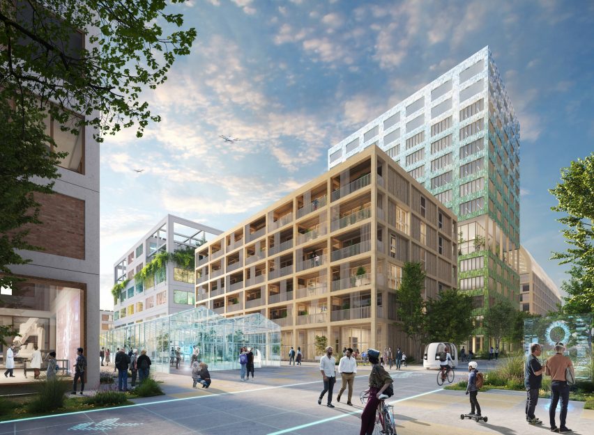 Render of Innovation Park Artificial Intelligence (Ipai) by MVRDV