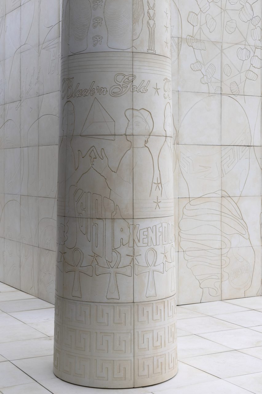 Lauren Halsey eastside of south central los angeles hieroglyph prototype architecture (I)