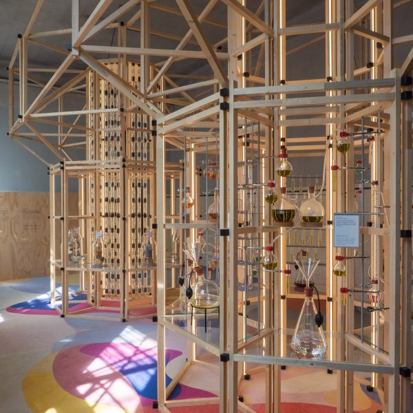 Expériences Immobiles installation by DWA Design Studio for Les Eaux Primordiales at Milan design week