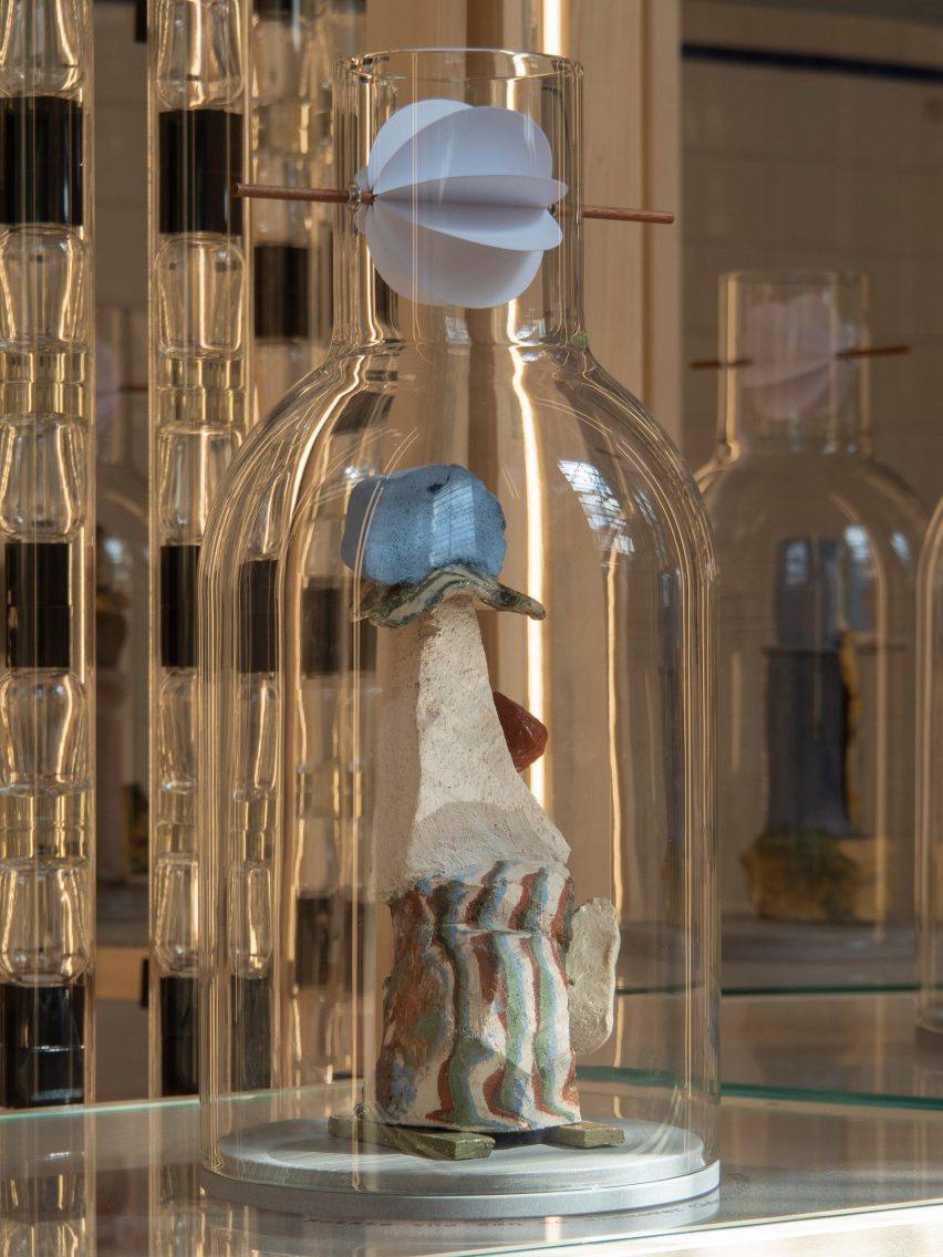Expériences Immobiles installation by DWA Design Studio for Les Eaux Primordiales at Milan design week