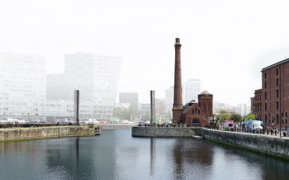 Proposed footbridge for Liverpool Docks
