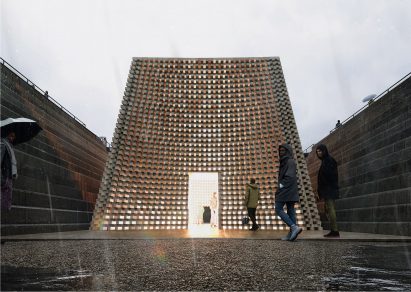 Render of pavilion at Liverpool Docks