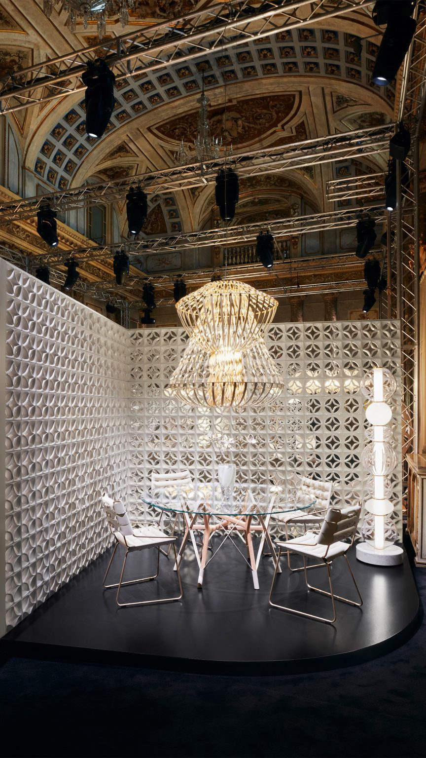 Louis Vuitton furniture on display at Milan design week 2023