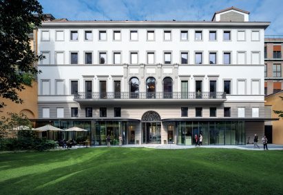 Exterior of Fondazione Luigi Rovati Museum by Mario Cucinella Architects