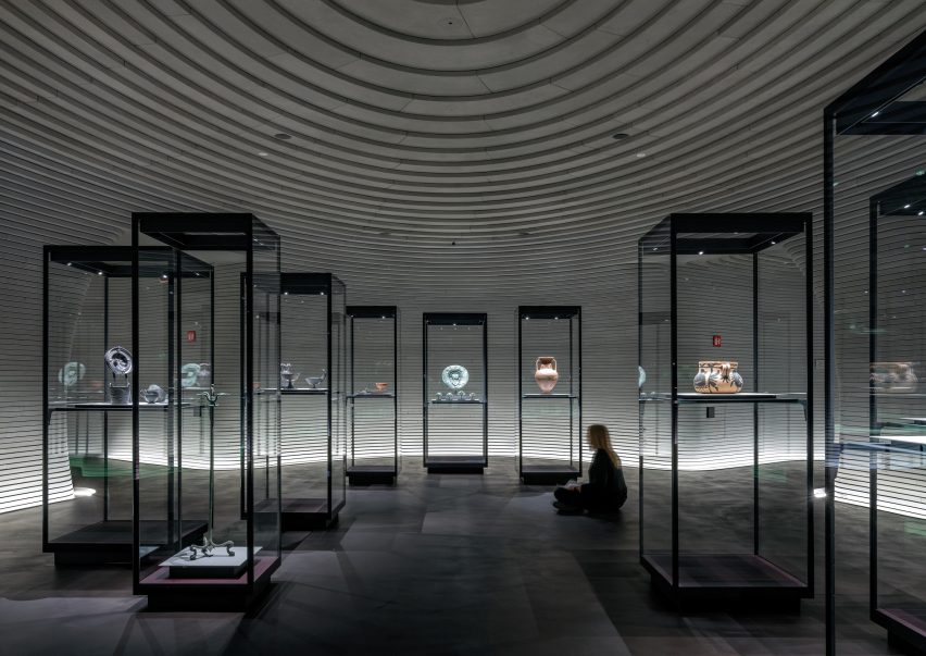 Interior of Fondazione Luigi Rovati Museum by Mario Cucinella Architects