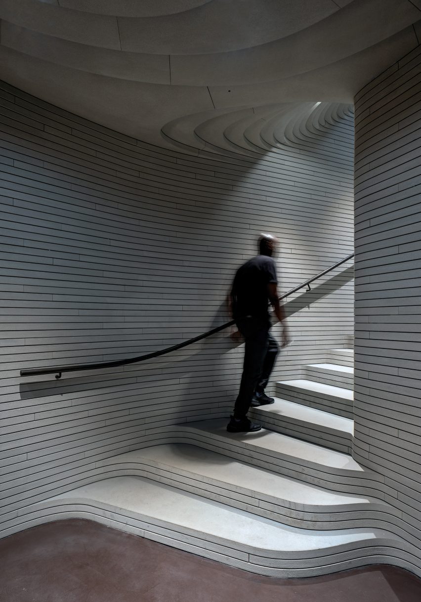 Interior of Fondazione Luigi Rovati Museum by Mario Cucinella Architects