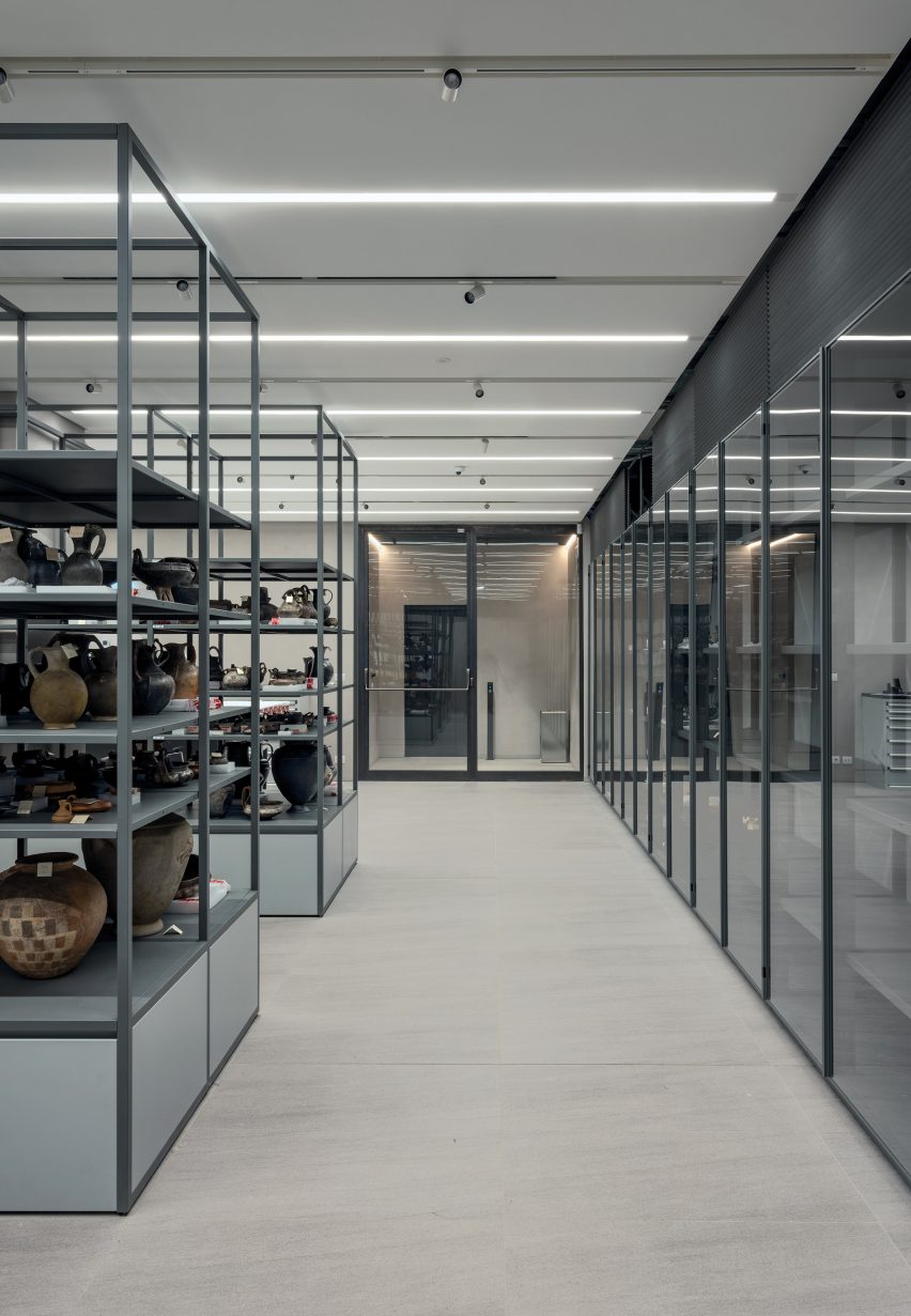 Interior of Fondazione Luigi Rovati Museum by Mario Cucinella Architects