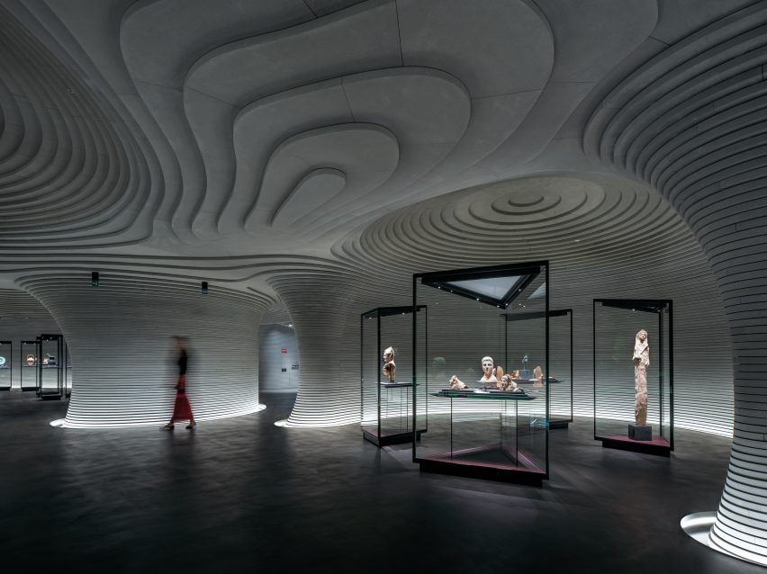 Interior of Fondazione Luigi Rovati Museum by Mario Cucinella Architects