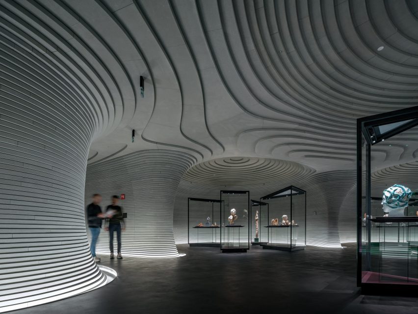 Interior of Fondazione Luigi Rovati Museum by Mario Cucinella Architects