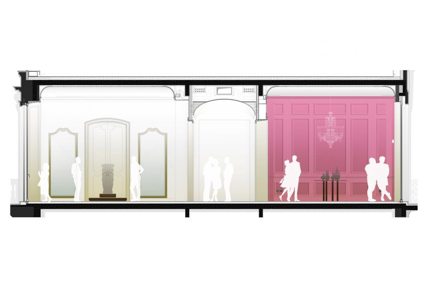 Section of Fondazione Luigi Rovati Museum by Mario Cucinella Architects