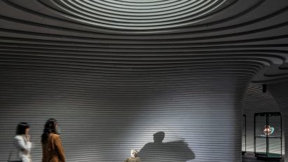 Interior of Fondazione Luigi Rovati Museum by Mario Cucinella Architects