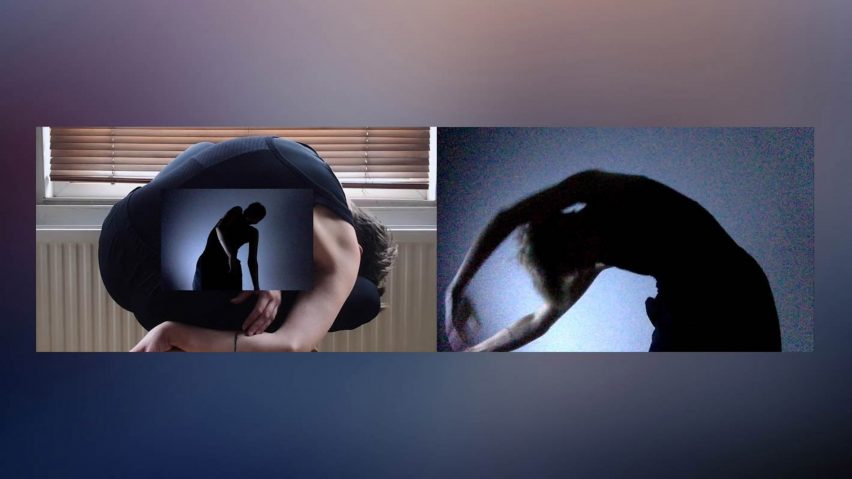 photos of a person dancing by a student at Central Saint Martins