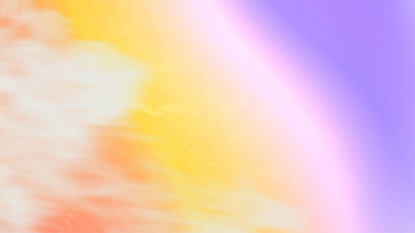 Shades of purple, yellow and red