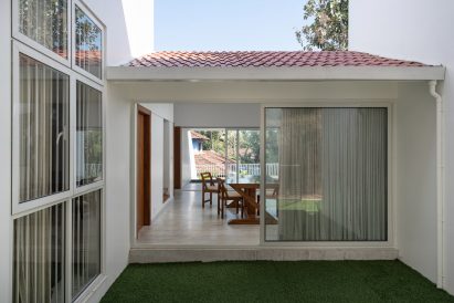 Courtyard of Indian home