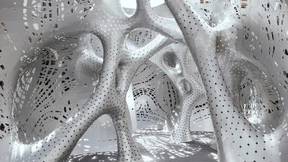 Marc Fornes pavilion by Louis Vuitton