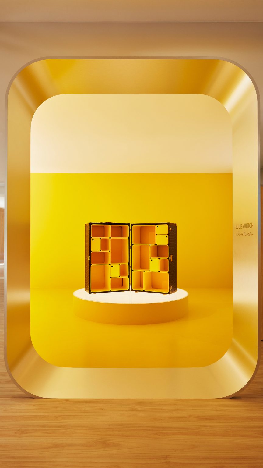 Louis Vuitton furniture on display at Milan design week 2023