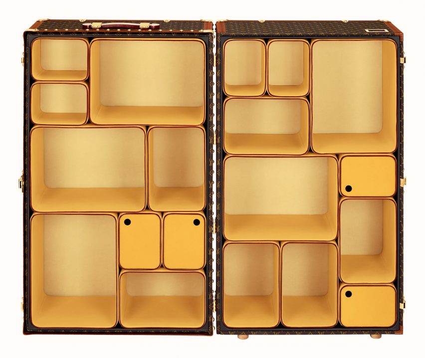 Louis Vuitton furniture on display at Milan design week 2023