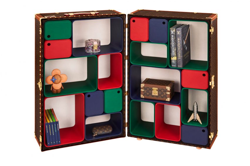 Louis Vuitton furniture on display at Milan design week 2023