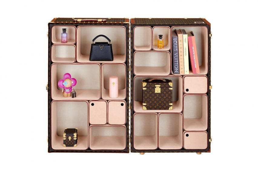 Louis Vuitton furniture on display at Milan design week 2023