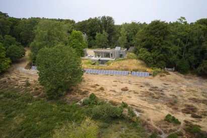 Wide shot of New Forest House site