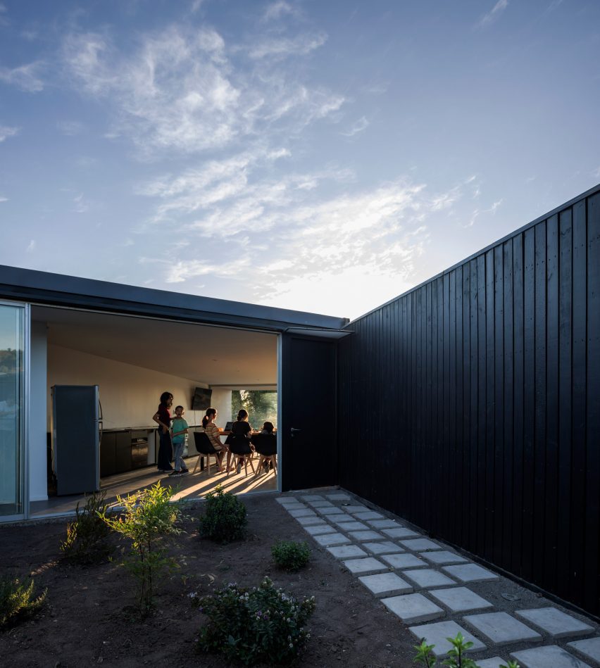 Living room opens on to enclosed garden