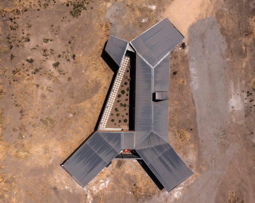 Aerial view of Paire House