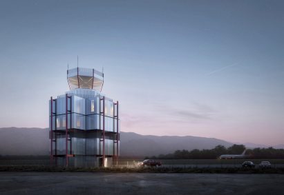 Short air traffic control tower