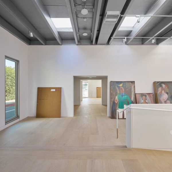 View from Showroom C through the openings to Showroom A