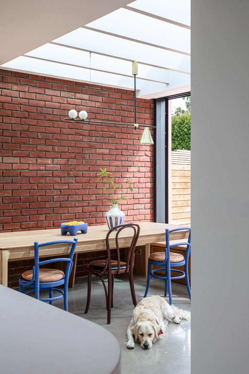 Exterior of Pink House by Courtney McDonnell Studio