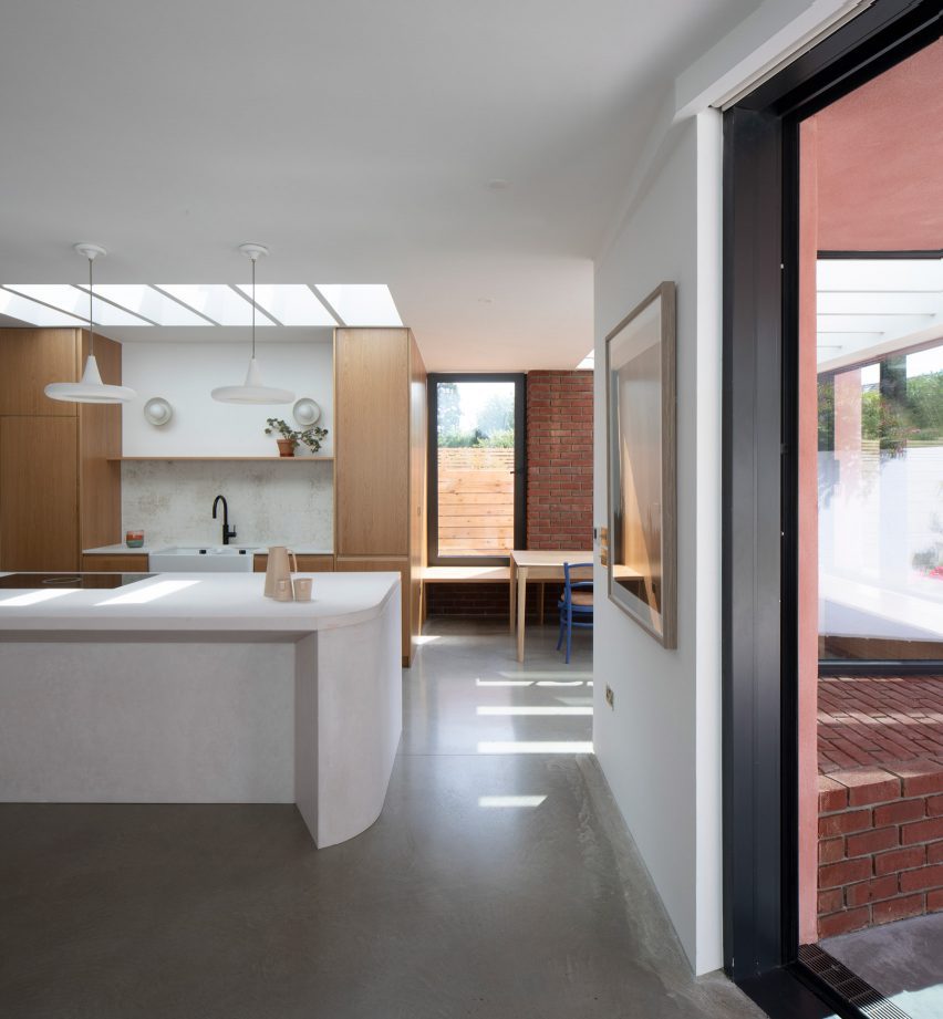 Interior of Pink House by Courtney McDonnell Studio