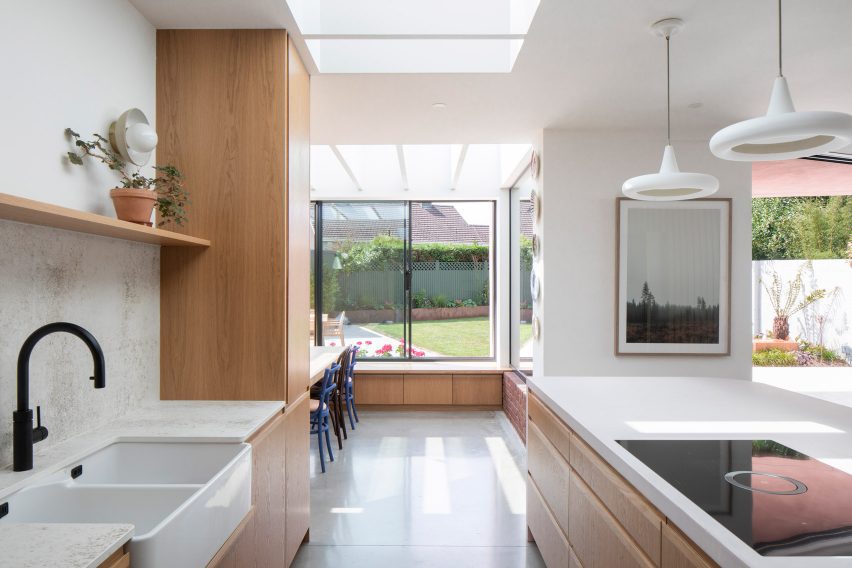Interior of Pink House by Courtney McDonnell Studio