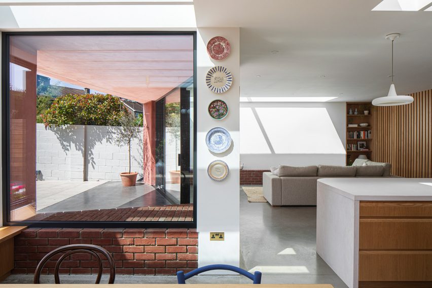 Interior of Pink House by Courtney McDonnell Studio