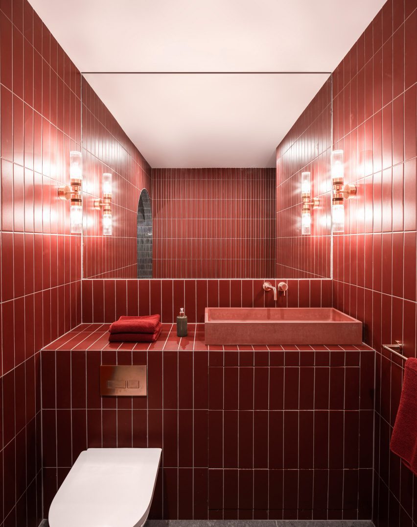 Interior of Pink House by Courtney McDonnell Studio