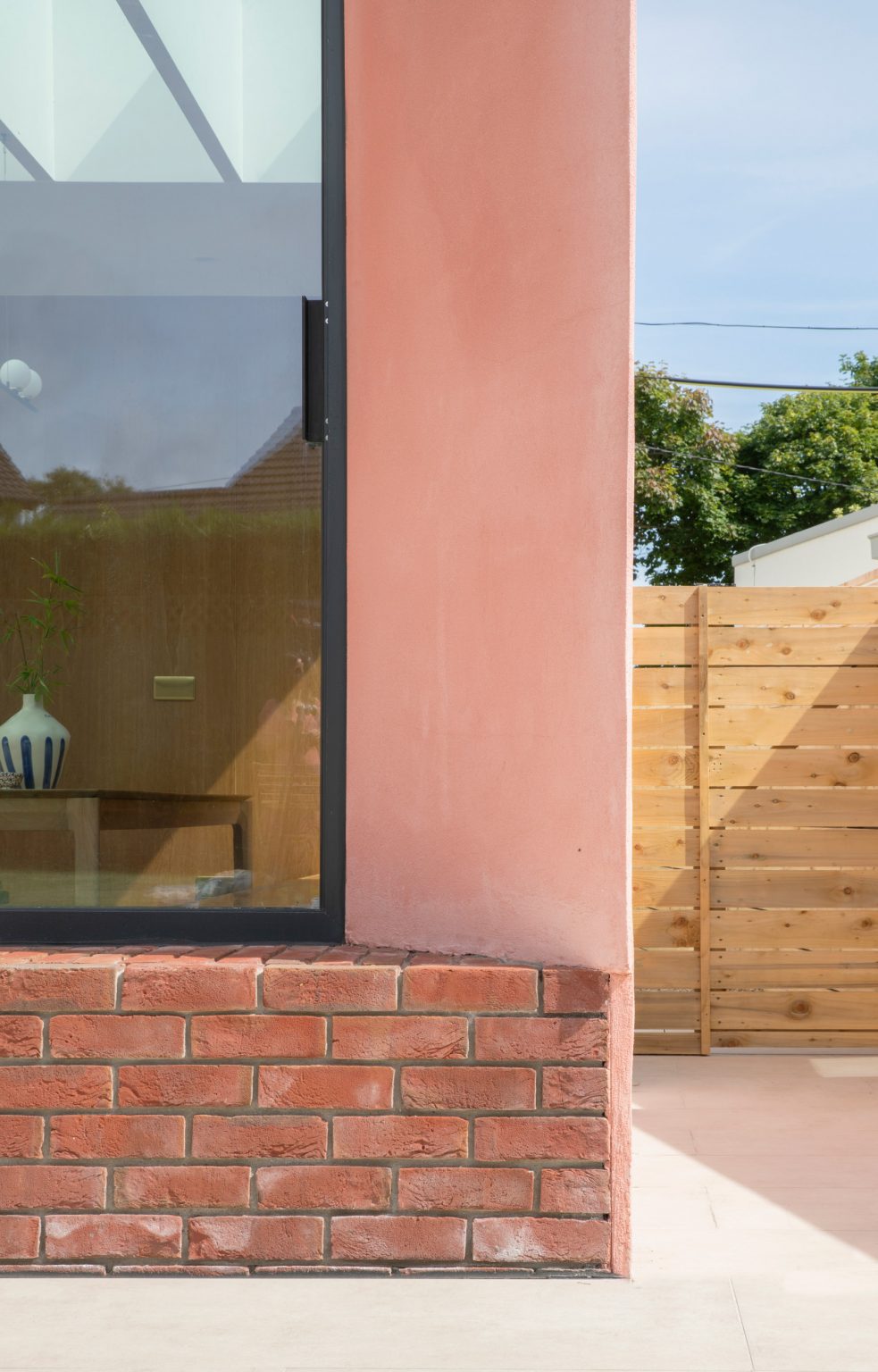 Exterior of Pink House by Courtney McDonnell Studio