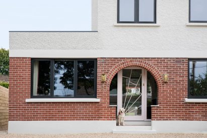 Exterior of Pink House by Courtney McDonnell Studio