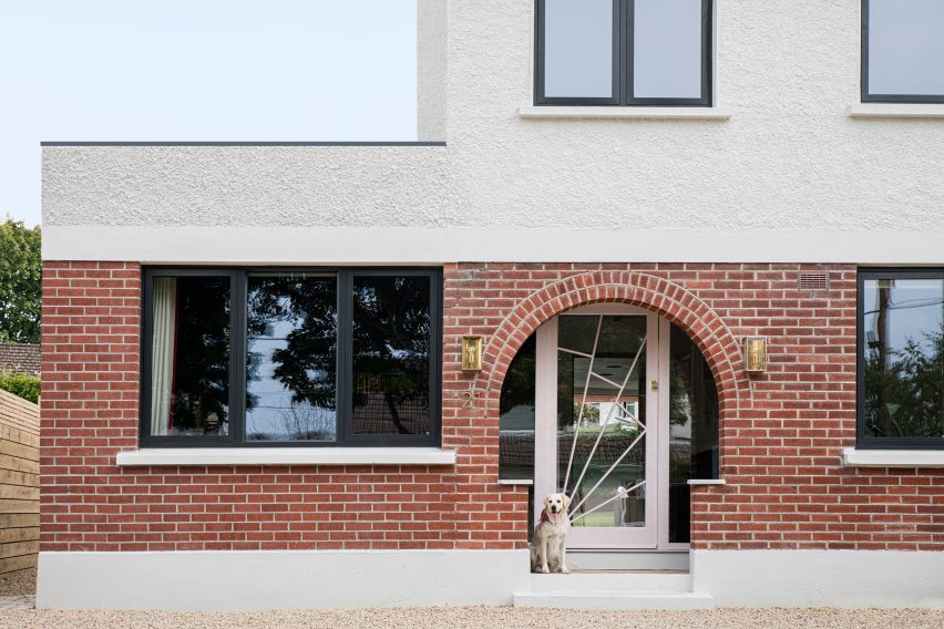 Exterior of Pink House by Courtney McDonnell Studio