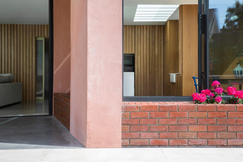 Exterior of Pink House by Courtney McDonnell Studio