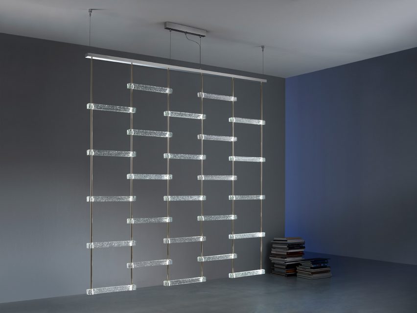 Suspended Piola lighting by Italamp