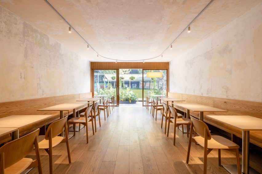 Sophía Betancur references nearby church for Pizzeria Della Madonna