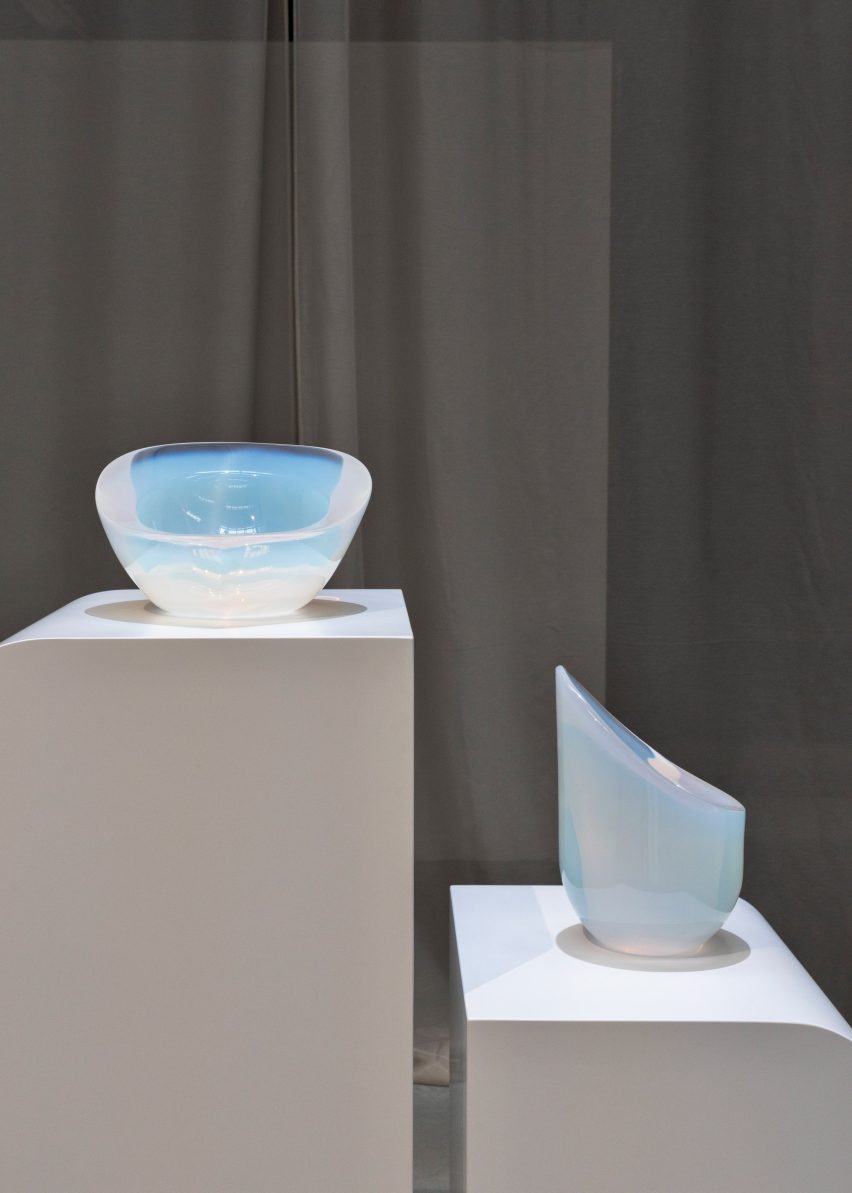for Poikilos at Poikilos resin furniture exhibition by Objects of Common Interest at Nilufar Depot in Milan