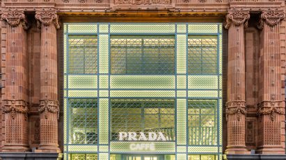 Exterior photo of Prada Caffè at Harrods