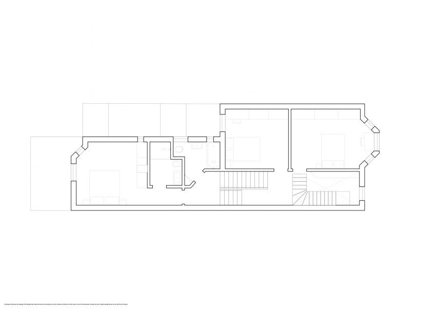 First floor plan of Queen's Park House by Rise Design Studio