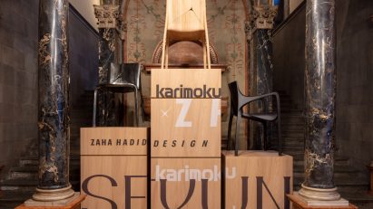 Seyun chair by Karimoku and Zaha Hadid Design